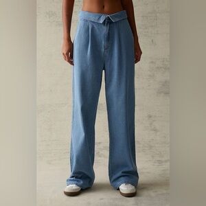 BNWT PacSun Light Blue Fold Over Jeans